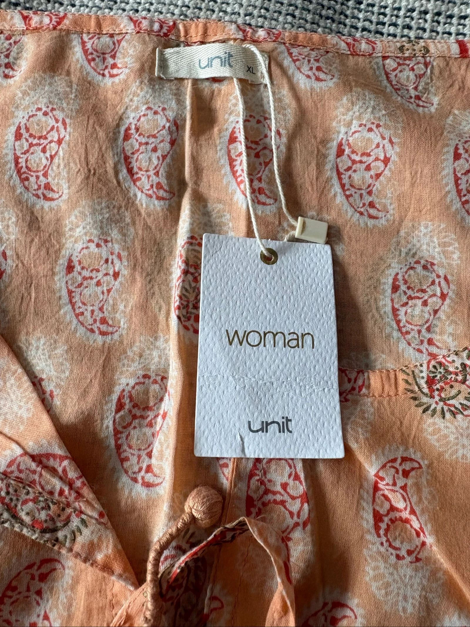 caftã túnica praia boho étnico estampado paisley laranja dourado tamanho único kaftan roupão – photo 5